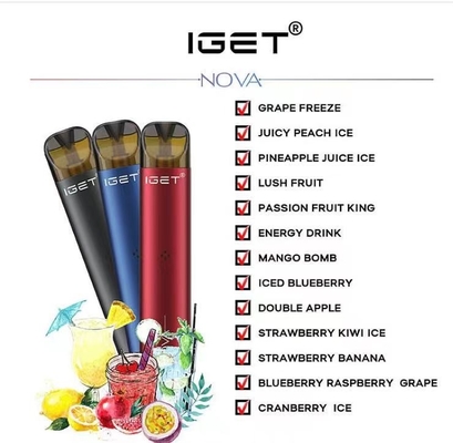 Arrancador original Kit In Stock de Vape de la nicotina de las clases el 6% de IGET Vape IGET Nova 3