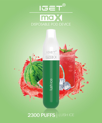 Vainas auténticas de la batería 8ml del dispositivo 1100mAh de IGET MAX Vape Pen Electronic Cigarettes