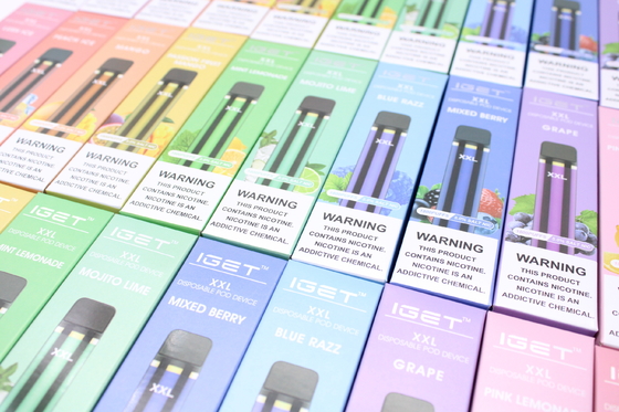 IGET original XXL 1800 sopla equipo electrónico de los dispositivos de la vaina de los cigarrillos de la batería disponible 950mAh