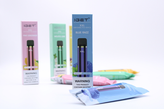 IGET original XXL 1800 sopla equipo electrónico de los dispositivos de la vaina de los cigarrillos de la batería disponible 950mAh