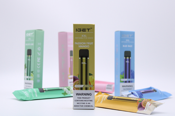 IGET original XXL 1800 sopla equipo electrónico de los dispositivos de la vaina de los cigarrillos de la batería disponible 950mAh