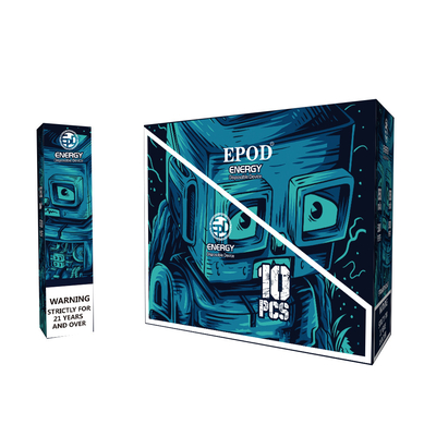 La energía colorida Vape disponible de Epod del diseño encierra 12 clases condimenta 5000 soplos