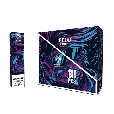 Las clases de la energía 12 de EPOD colorean los soplos disponibles 12ML de la pluma 5000 de Vape recargables