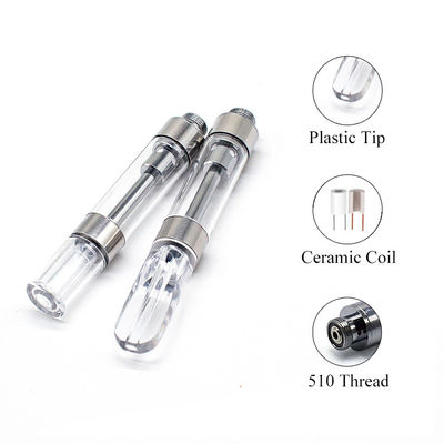 Bobina de cerámica de la extremidad 510 del OEM del cartucho plástico del hilo 0.92ml CBD Vape