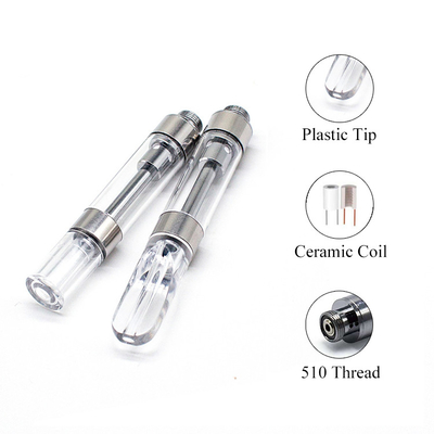 Atomizador de cerámica vertical del cartucho de 1.4ohm 0.45ml CBD Vape