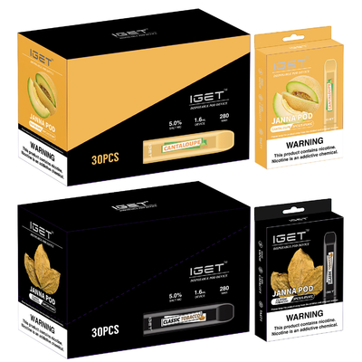El color múltiple al por mayor IGET JANNA 450 sopla pluma disponible de Vape