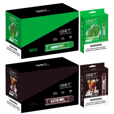 El color múltiple al por mayor IGET JANNA 450 sopla pluma disponible de Vape