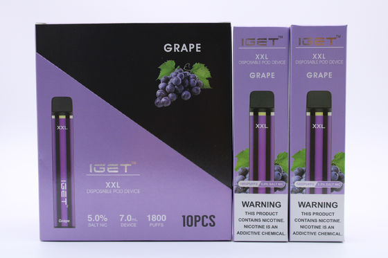 Vaina recargable del sistema Anti-que se escapa que fuma la pluma 1800 de IGET XXL Vape
