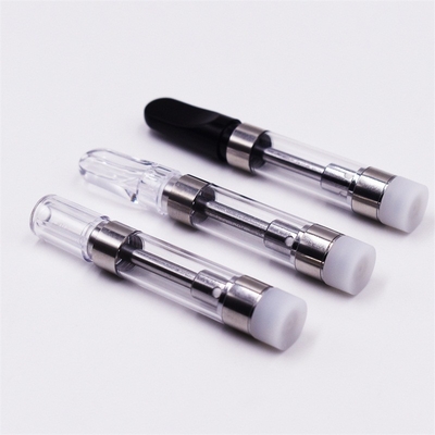 Cartucho de calefacción vendedor caliente del vape de la extremidad 1ml del tanque de cristal 510 del hilo del cbd de la bobina de cerámica plástica del aceite