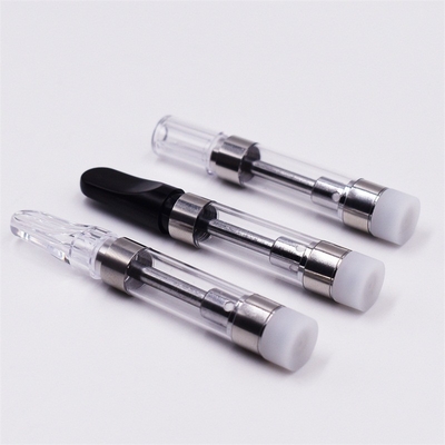 Cartucho de calefacción vendedor caliente del vape de la extremidad 1ml del tanque de cristal 510 del hilo del cbd de la bobina de cerámica plástica del aceite