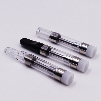 Cartucho de calefacción vendedor caliente del vape de la extremidad 1ml del tanque de cristal 510 del hilo del cbd de la bobina de cerámica plástica del aceite