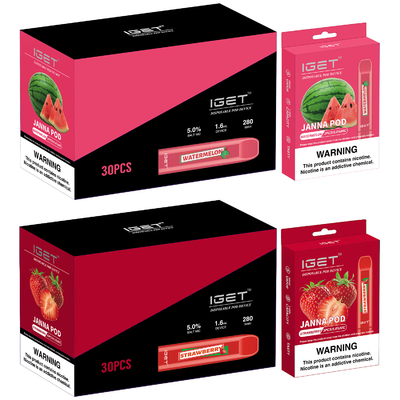 Soplos Vape disponible Pen Pod Device IGET JANNA de la venta directa 450 de la fábrica de China