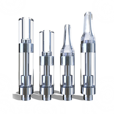Clave el tanque vacío de la extremidad del delta 8 de Vape del cartucho 0.5ml 1ml de la bobina del cartucho de cerámica disponible plástico de Cbd