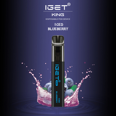 La pluma disponible vendedora caliente del vape del REY 2600 soplos de Australia IGET con color de los diferentes tipos elige