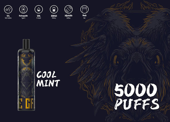 Nicotina máxima vendedora caliente de los soplos 5% de la energía de Epod 5000 contener el vaporizador disponible
