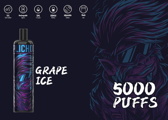 Vapes de lujo máximos del gusto de la nicotina de los soplos el 5% del vaporizador de la energía al por mayor de Epod 5000