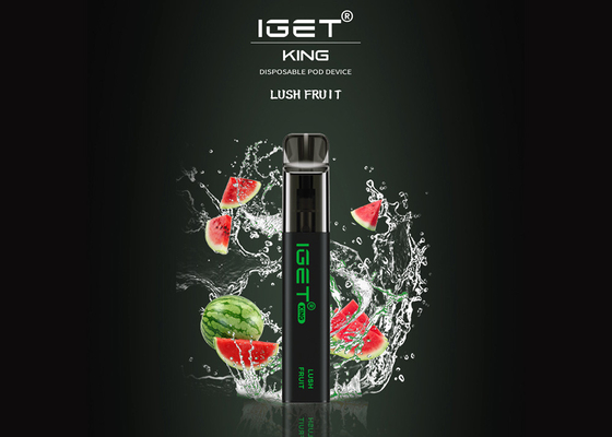 El rey 2600 soplos de Iget incluyendo la nicotina Vape disponible del 5% encierra 9 sabores