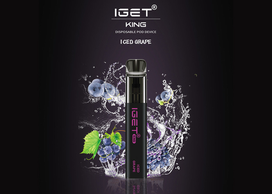 El rey 2600 soplos de Iget incluyendo la nicotina Vape disponible del 5% encierra 9 sabores