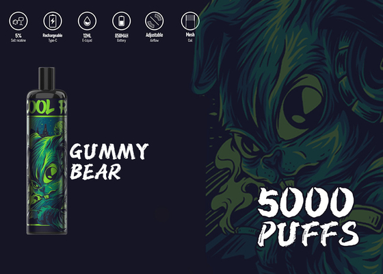 La energía 5000 de Epood de la nicotina de los E-cigs el 5% sopla pluma de Vape