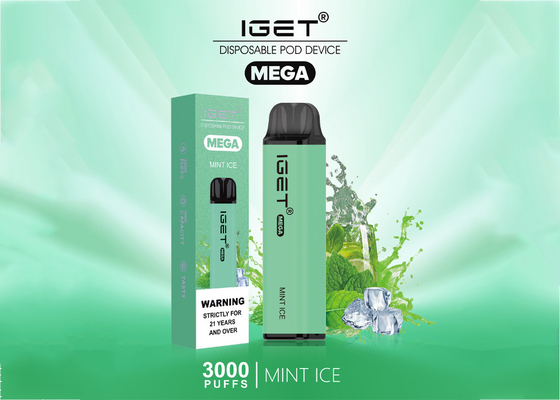 Los vapes MEGA disponibles de IGET 3000 soplos dan fruto e-cigarrillo de los sabores vaporizador de 10 ml