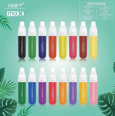IGET Vape disponible encierran pufffs de IGET max 2300