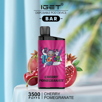 La BARRA 3500 de la original el 100% IGET SOPLA pluma disponible del vape de la nicotina del 5%