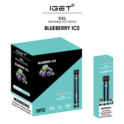 35 clases condimentan diversa caja que empaqueta la pluma disponible del vape de la sal de la nicotina de IGET XXL el 5%