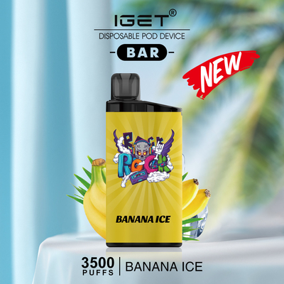 Pluma disponible de Vape de la nueva de los sabores IGET de la BARRA 3500 nicotina disponible de los soplos 12ml el 5%