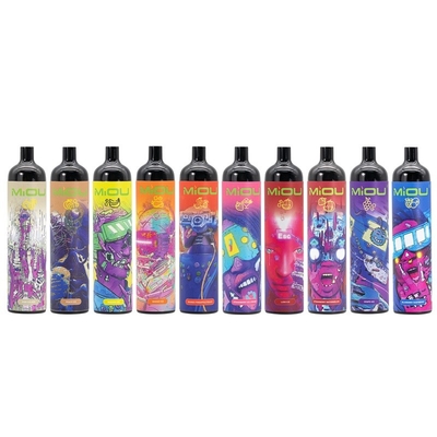 La vaina disponible original 9000 del dispositivo de Miou sopla 750 sabores del mAh 20ml 10 recargables