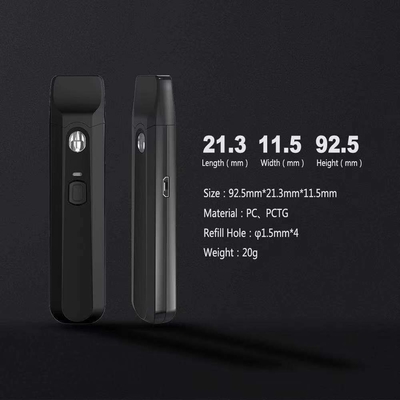 Precalentamiento con la vaina disponible recargable del botón 1ml 280mAh Vape