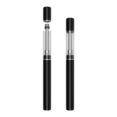 Pluma de cerámica de acero inoxidable de la batería D5/D5A CBD Vape de la bobina 0.5ml 1.0ml 350mah del tanque de cristal