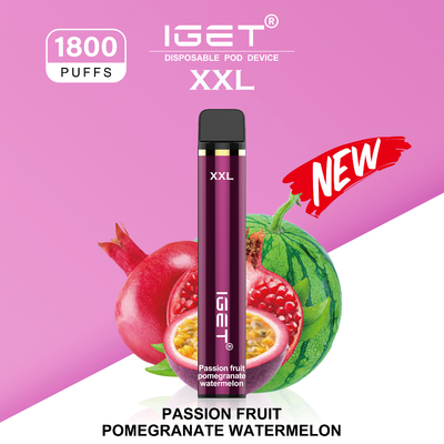 SOPLOS DISPONIBLES del DISPOSITIVO 1800 de IGET XXL - sandía de la granada de la fruta de la pasión