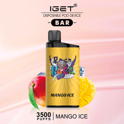 1500mAh la batería Vape disponible IGET OBSTRUYE 3500 soplos 25 sabores disponibles
