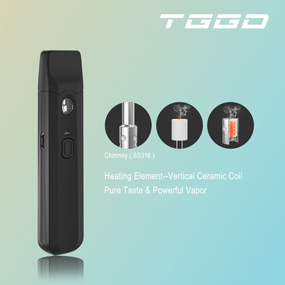 La venta directa de encargo de gama alta 280mah 1ml precalienta voltaje disponible de CBD Vape Pen Pod No Leak Adjustable