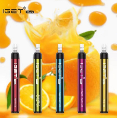 Cigarrillo auténtico Iget del 100% Iget E más 1200 la pluma de Vape de la nicotina de los soplos 4.8ML 5%