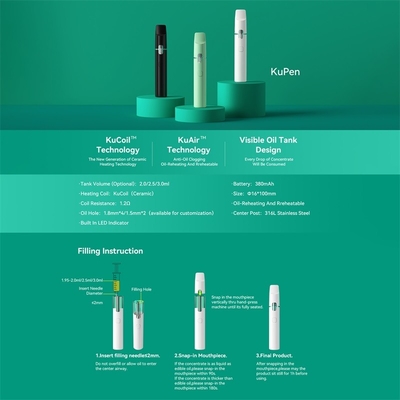 P25 de alta calidad Vape disponible al por mayor bobina de cerámica de 380 mah