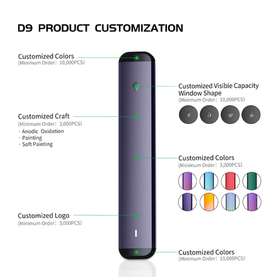 Tipo al por mayor vaina disponible recargable de cerámica de la nave de la calefacción 0.5/1ml 280mAh Vape