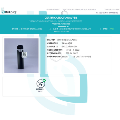 2022 ajuste de acero inoxidable vendedor caliente de la vaina 316 disponibles del vape de CBD para el aceite grueso/fino