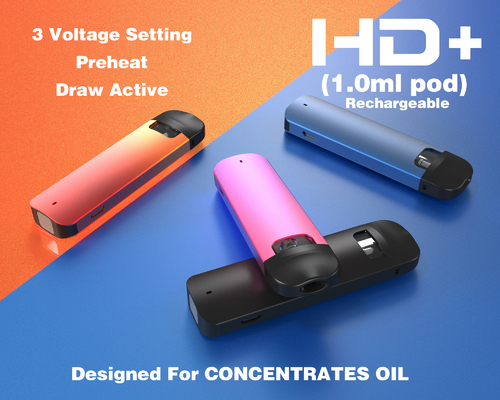316 voltaje variable de acero inoxidable del aceite de Thc de la capacidad de la vaina 2ml de la pluma del vape de CBD