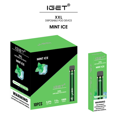 Los sabores populares 7ml Iget disponible Vape 1800 de la fruta soplan pluma del cigarrillo de Iget Xxl E